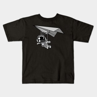 Astronaut Paragliding Kids T-Shirt